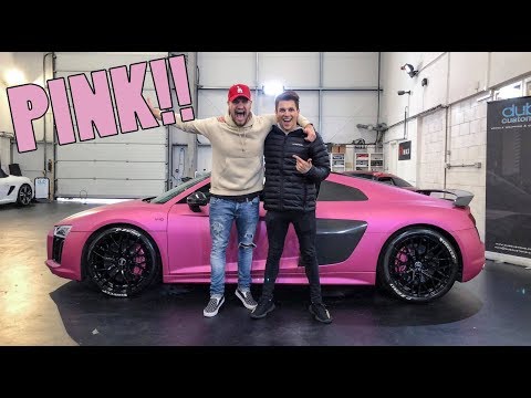 WRAPPING MY MATE'S SUPERCAR PINK: PRANK!!