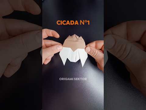 ORIGAMI CICADA №1 EASY | CRAFT TUTORIAL | DIY PAPER ORIGAMI CICADA №1
