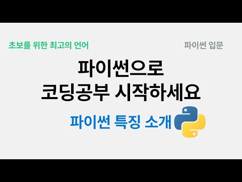 코딩은 파이썬으로 배워야 할 이유