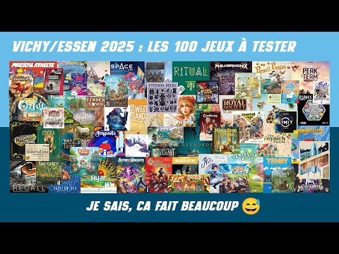 Essen / Vichy 2025 : Les 100 jeux à tester absolument !