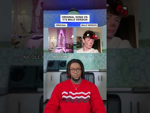 Original Song Vs. It's Male Version: ADÉLA "Nicole Kidman" #shorts #adéla #music