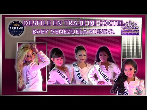 TRAJE DE COCTEL DESFILE CATEGORÍA BABY VENEZUELA MUNDO PARTE 5