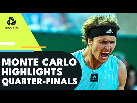 EPICS GALORE Featuring Tsitsipas, Zverev, Sinner & More! | Monte Carlo 2022 Quarter-Final Highlights