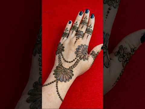 Easy Dotted Trick Mehendi Design for using cottonbuds #viral #shortvideo