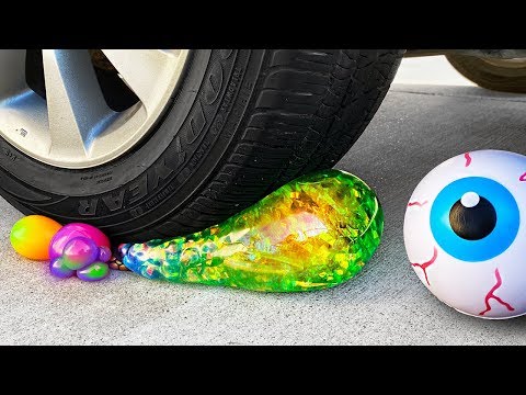 Crushing Crunchy & Soft Things by Car! - Floral Foam, Squishy, Chalk and More! - UC6gqv2Naj9JiowZgHfPstmg