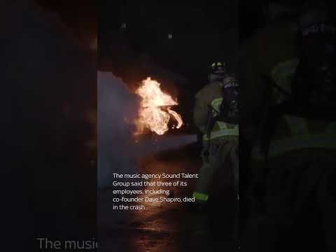 San Diego: CCTV captures ball of fire moments after deadly plane crash