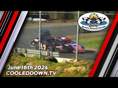 FULL RACE: Lake of the Woods Speedway, June 16th 2024 - dirt track racing video image