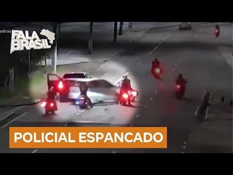 Policial Federal é brutalmente agredido por motociclistas em Manaus