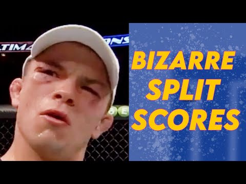 BIZARRE Split Decision Scores with ENORMOUS Variance in UFC (Do Judges Watch the Same Fight???)