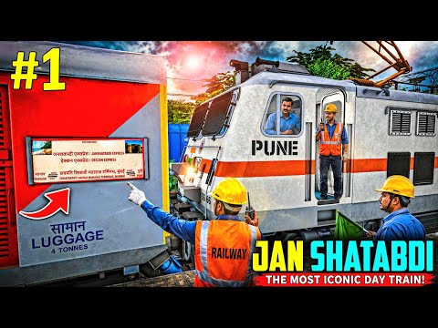 Monsoon TRAIN Ride in Madgaon JANSHATABDI Express || IR-MSTS PC GamePlay