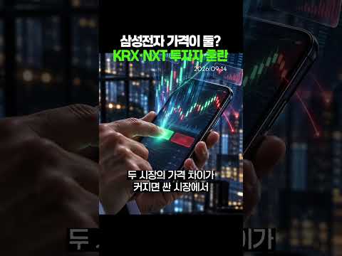 같은 삼성전자인데 <strong>가격이</strong> 두 개!  KRX·NXT 투자자 혼란