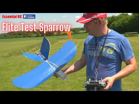 Super Scratch built RC aeroplane for Beginners and big Kids ! Flite Test Sparrow RC aeroplane - UChL7uuTTz_qcgDmeVg-dxiQ