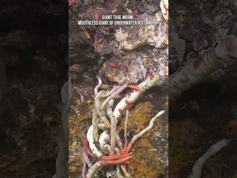 Giant Tube Worm: Mouthless Giant of Underwater Volcanoe! #sea #animals #nature #earth #facts #water