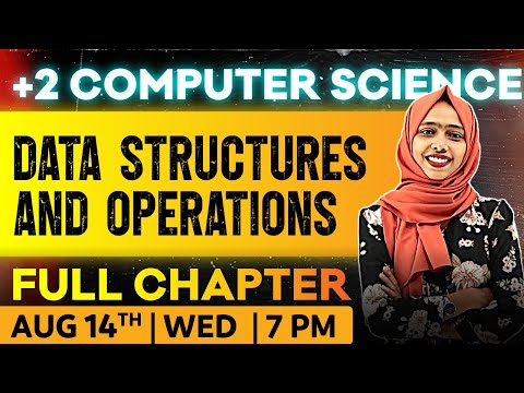 Plus Two Computer Science | Data Structures And operations | oneshot | Exam Winner Plus Two