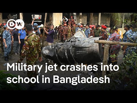 At least 19 killed and 160 injured in Bangladesh plane crash | DW News