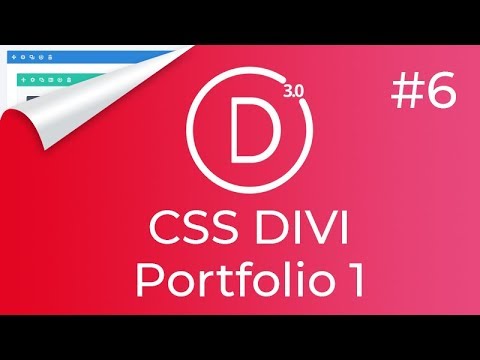 DIVI 6 - Modifier le CSS dans DIVI pour un Portofolio (couleurs aux survol)