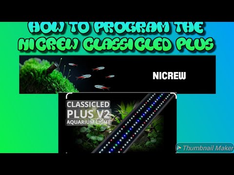 How to program your Nicrew ClassicLED Plus timer #Nicrew #Fishtank #aquariumlight 

I will show you how to program the Nicrew ClassicLED Plus timer, 