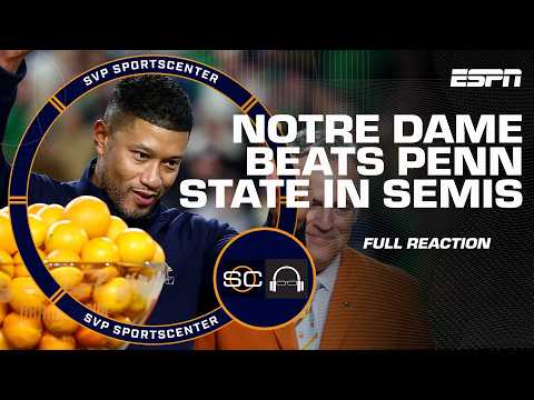 Orange Bowl FULL REACTION 🍊 Notre Dame tops Penn State in CFP semifinal ...