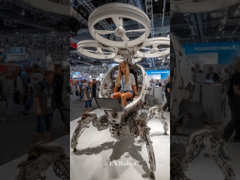 Hybrid Quadcopter Robot Demo: Walking and Flying Test.#robotics #quadrupedrobot #robot #shorts