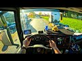 ASMR  POV Truck Driving 2023 Scania  Delivering Frozen Goods  4k New Gopro