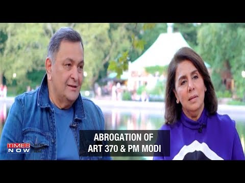 Video - Neetu Kapoor & Rishi Kapoor speak on life, abrogation of Article 370 & more