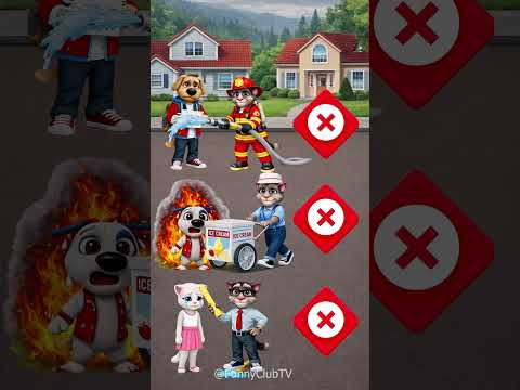 Guess what Talking Tom is on duty