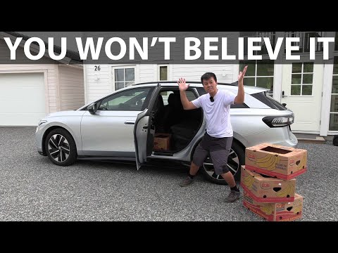 VW ID7 Tourer Pro banana box test