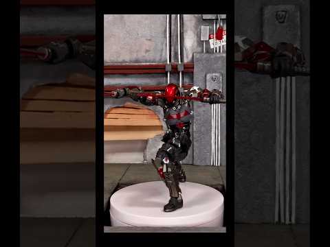 Posing Amazing Yamaguchi Arkham Knight REVOLTECH #shorts #revoltech #arkhamknight #redhood #batman