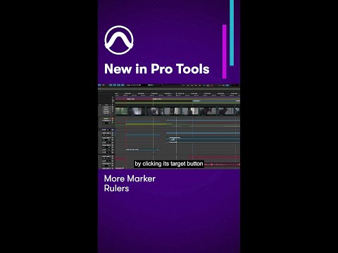 Marker and Memory Locations enhancements in  Pro Tools — More Marker Rulers ▶️ youtu.be/_qWD3elGVHA