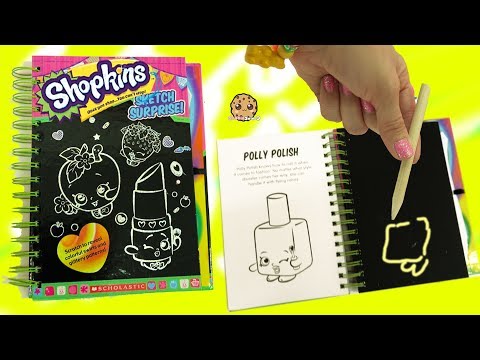 Shopkins Season 1 Sketch Surprise Scratch Drawing Art Book Scratching Polly Nail Polish - UCelMeixAOTs2OQAAi9wU8-g