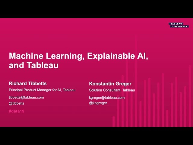 Tableau Machine Learning: An Example