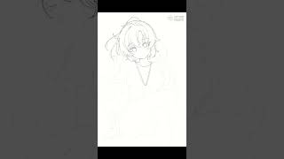 【イラストメイキング】体操服ユウカ線画【ブルアカ】 #イラストメイキング #イラスト