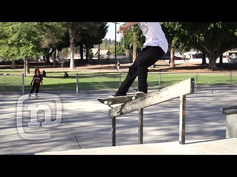 How To Do Front Feeble Grinds With Jordan Maxham: NKA Skateboarding - UCsert8exifX1uUnqaoY3dqA