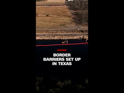 Drone captures new border barriers, days after Trump inauguration
