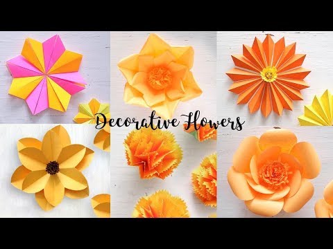 WATCH #Creativity | 6 Easy Paper Flowers | Flower Making | DIY #Arts #India #Special