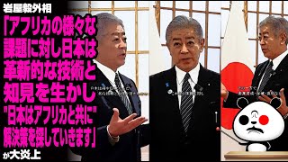 岩屋外相「アフリカの様々な課題に対し日本は革新的な技術と知見を生かし"日本はアフリカと共に"解決策を探していきます」が大炎上