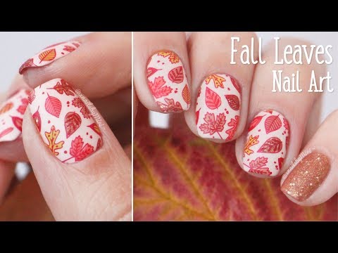 Fall Leaves Nail Art