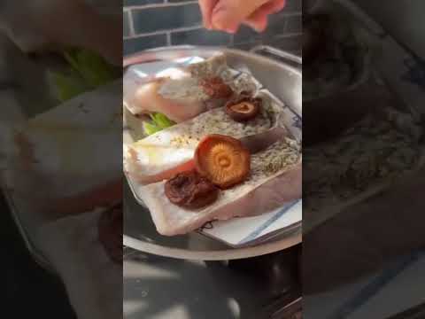 Cá chẽm hấp xì dầu