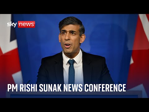 Watch live: PM Rishi Sunak holds news conference