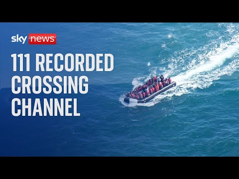 Immigration: 111 people recorded crossing Channel yesterday