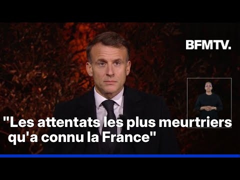 Le discours en intégralité d'Emmanuel Macron en hommage aux victimes des attentats du 13-Novembre