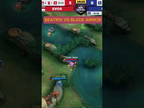 Inilah BEATRIX VS BLADE ARMOR - Mobile Legends #mlbb #beatrix #evos