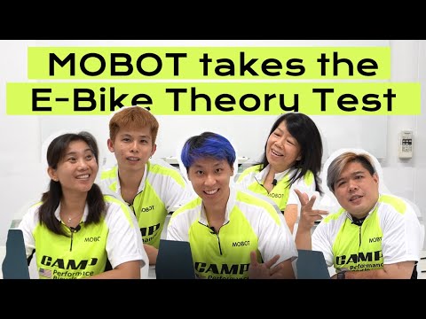 Mobot takes PAB (E-Bike) Theory Test And Almost Fail