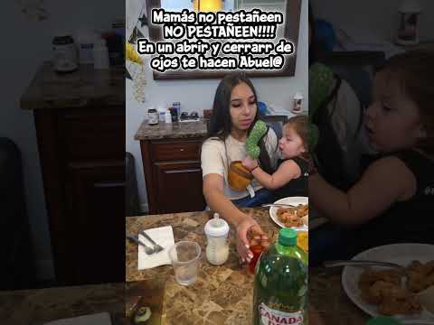 Mamás no pestañeen NO PESTAÑEEN! En Un abrir y cerrarr de ojos te hacen Abuel@#hijos #papas