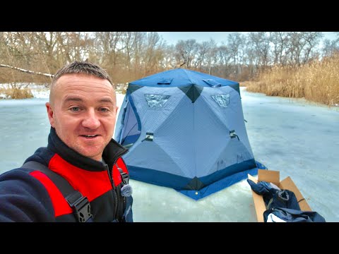 Ловимо КАРАСІВ і смажтмо в ЗИМНЬОМУ ЛІСІ!!!