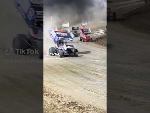 We'd take a dry track over dry snow any day  #dirttrackracing #sprintcar #sprintcars #glss #ohio - dirt track racing video image