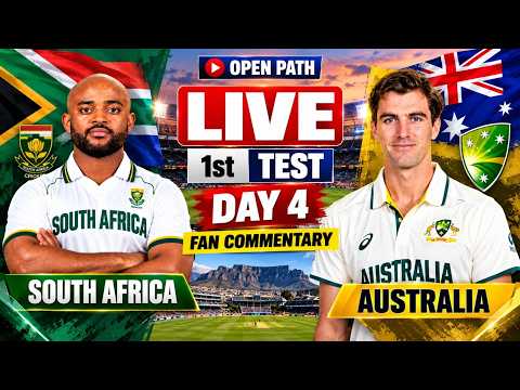 AUS vs SA | 1st <strong>Test</strong> Day 4 SESSION 2 | Live <strong>Score</strong> Update &amp; Fan Commentary
