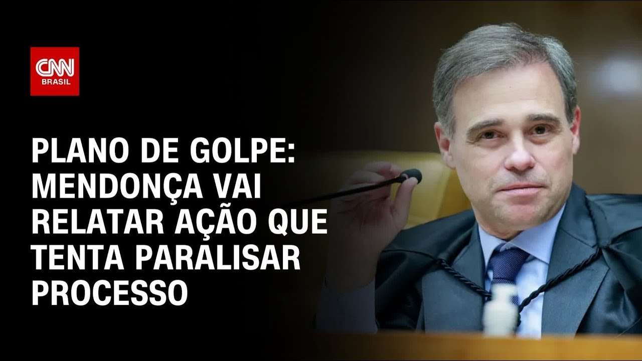 Mendonça vai relatar ação que tenta paralisar processo sobre plano de golpe | LIVE CNN