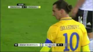 Germany - Sweden 4-4, all goals. WC Qualifying Oct 16 2012 (Swedish Commentary, Lasse Granqvist).