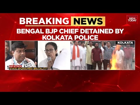 Kolkata Gang Rape Case: Bengal BJP Chief Detained, Refuses Bail Bond Amid Protests Over Rape Case